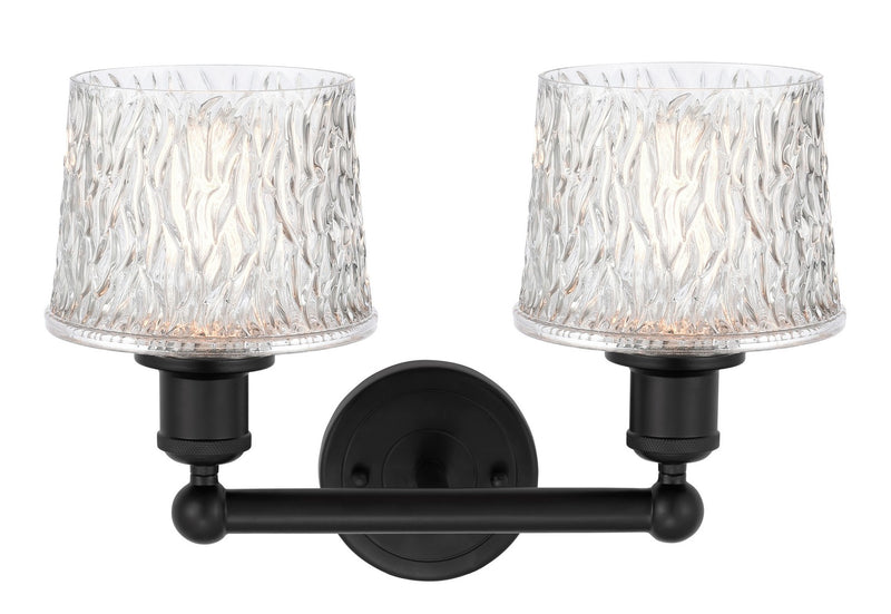 Innovations 616-2W-BK-G402 Two Light Bath Vanity, Matte Black