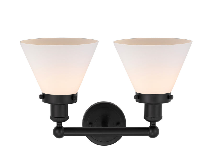 Innovations 616-2W-BK-G41 Two Light Bath Vanity, Matte Black