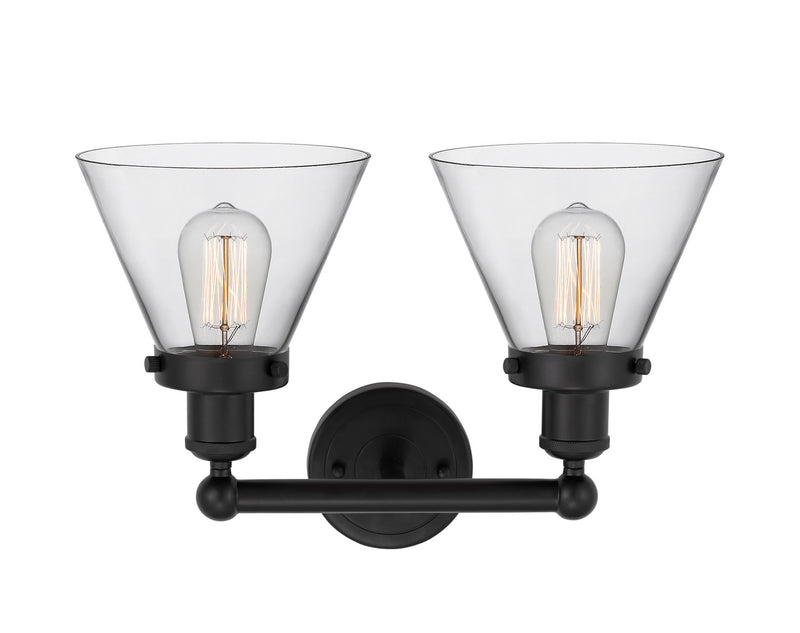 Innovations 616-2W-BK-G42 Two Light Bath Vanity, Matte Black