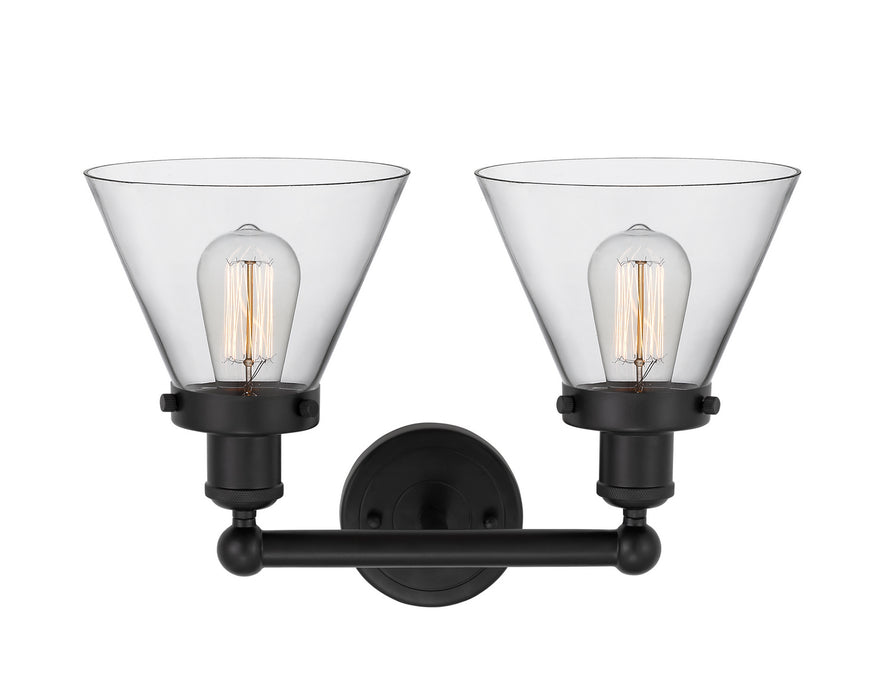 Innovations 616-2W-BK-G42 Two Light Bath Vanity, Matte Black