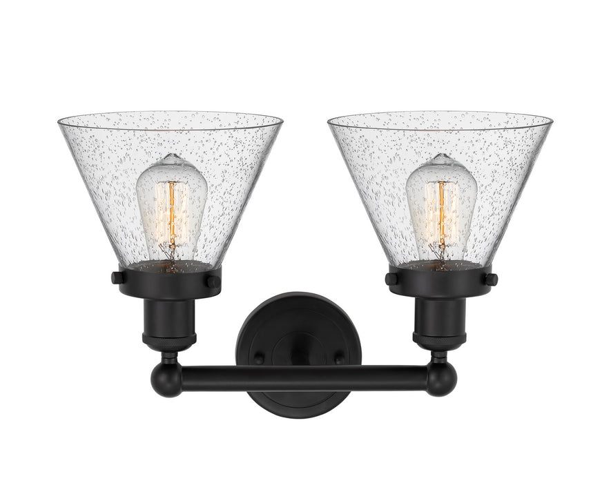 Innovations 616-2W-BK-G44 Two Light Bath Vanity, Matte Black