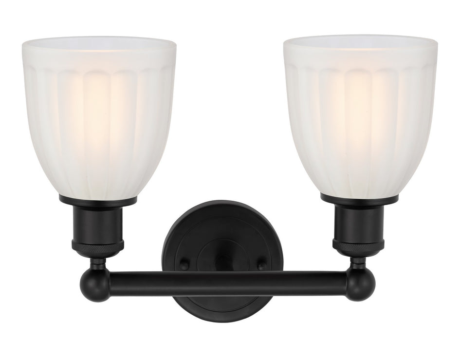 Innovations 616-2W-BK-G441 Two Light Bath Vanity, Matte Black