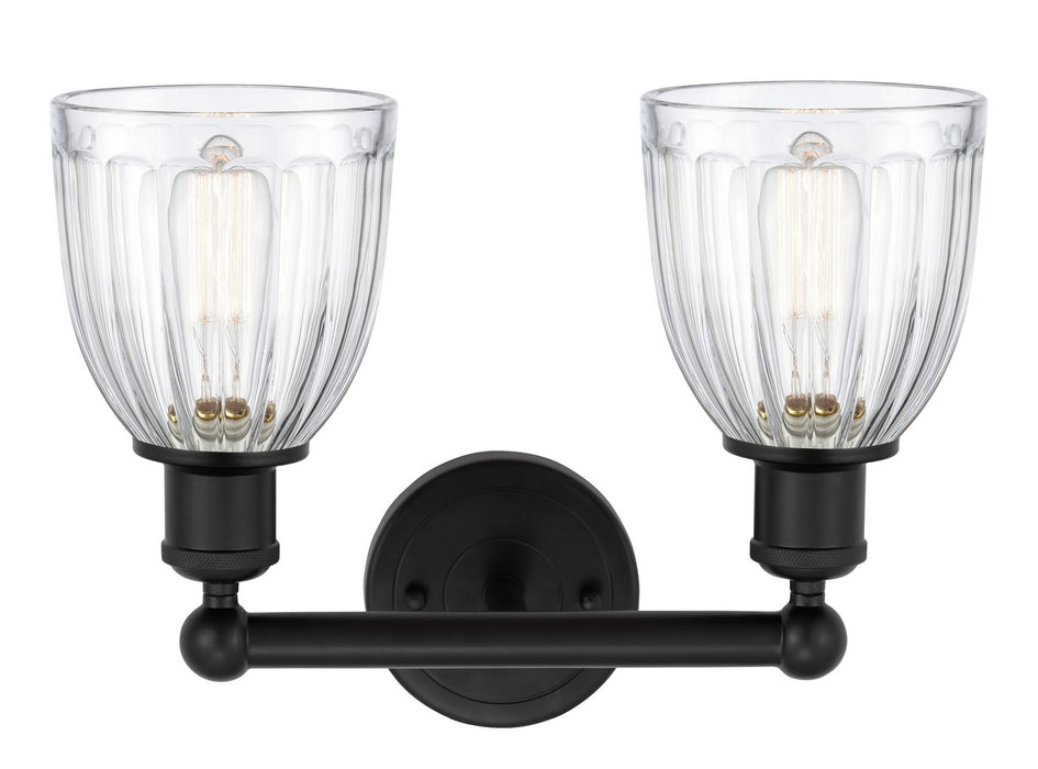 Innovations 616-2W-BK-G442 Two Light Bath Vanity, Matte Black