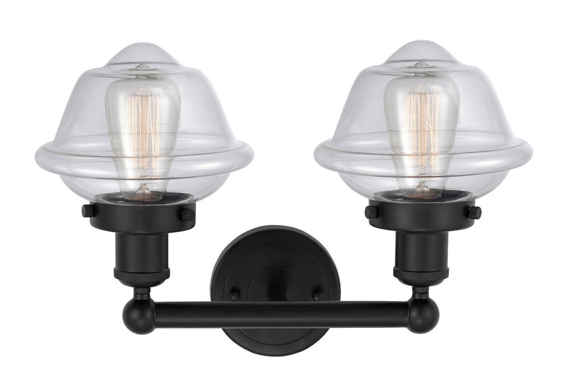 Innovations 616-2W-BK-G532 Two Light Bath Vanity, Matte Black