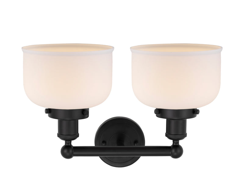 Innovations 616-2W-BK-G71 Two Light Bath Vanity, Matte Black
