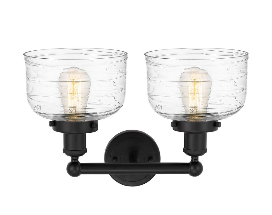 Innovations 616-2W-BK-G713 Two Light Bath Vanity, Matte Black