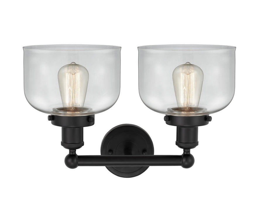 Innovations 616-2W-BK-G72 Two Light Bath Vanity, Matte Black