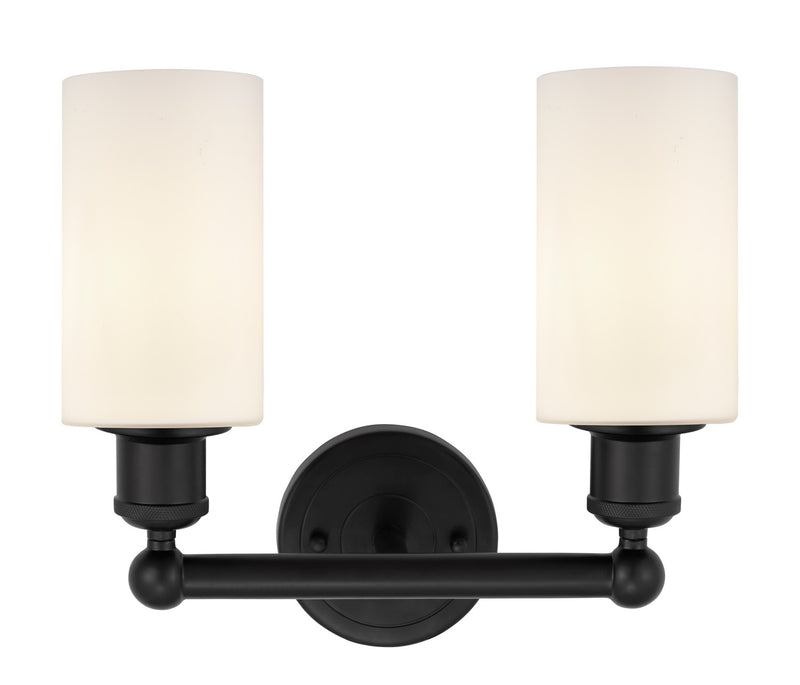 Innovations 616-2W-BK-G801 Two Light Bath Vanity, Matte Black