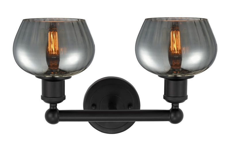 Innovations 616-2W-BK-G93 Two Light Bath Vanity, Matte Black