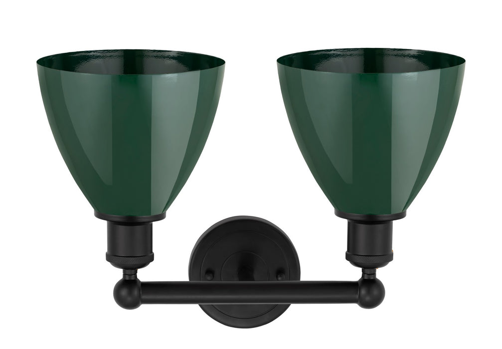 Innovations 616-2W-BK-MBD-75-GR Two Light Bath Vanity, Matte Black
