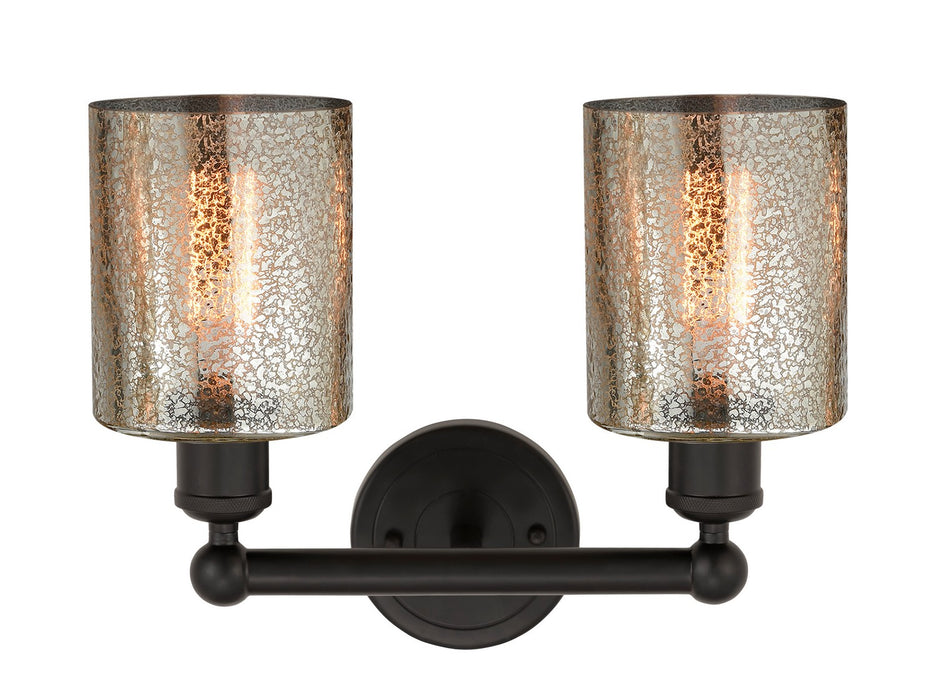 Innovations 616-2W-OB-G116 Two Light Bath Vanity, Oil Rubbed Bronze