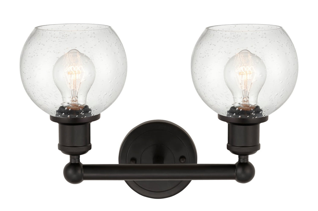 Innovations 616-2W-OB-G124-6 Two Light Bath Vanity, Oil Rubbed Bronze