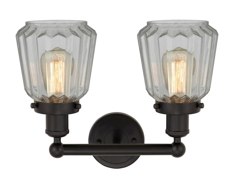 Innovations 616-2W-OB-G142 Two Light Bath Vanity, Oil Rubbed Bronze
