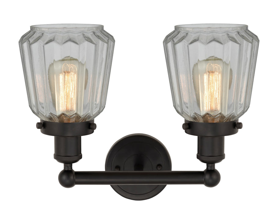 Innovations 616-2W-OB-G142 Two Light Bath Vanity, Oil Rubbed Bronze