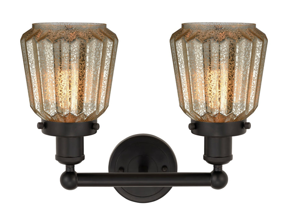 Innovations 616-2W-OB-G146 Two Light Bath Vanity, Oil Rubbed Bronze