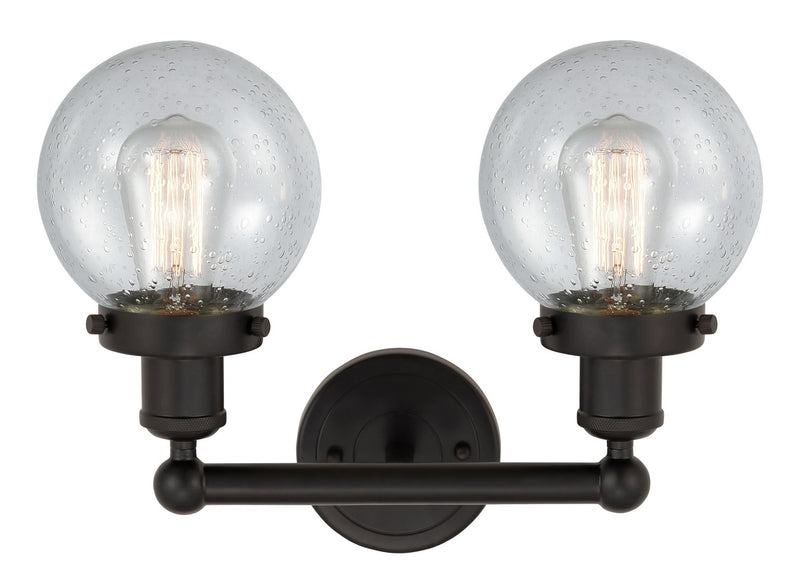 Innovations 616-2W-OB-G204-6 Two Light Bath Vanity, Oil Rubbed Bronze