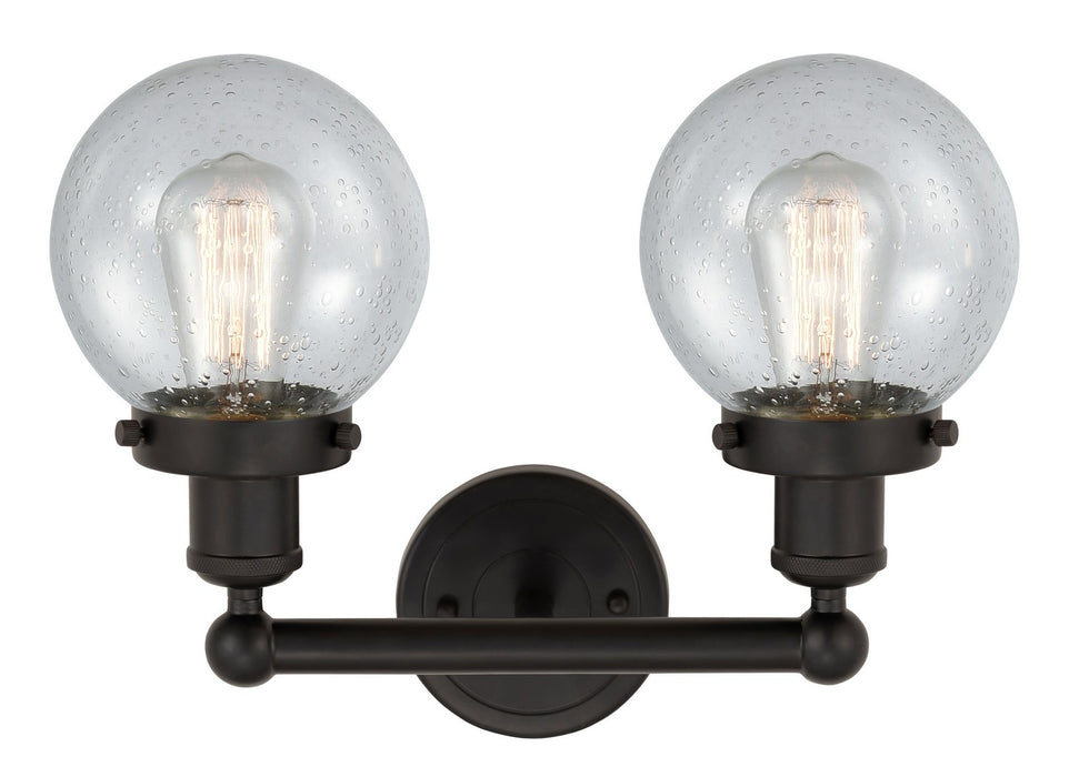 Innovations 616-2W-OB-G204-6 Two Light Bath Vanity, Oil Rubbed Bronze