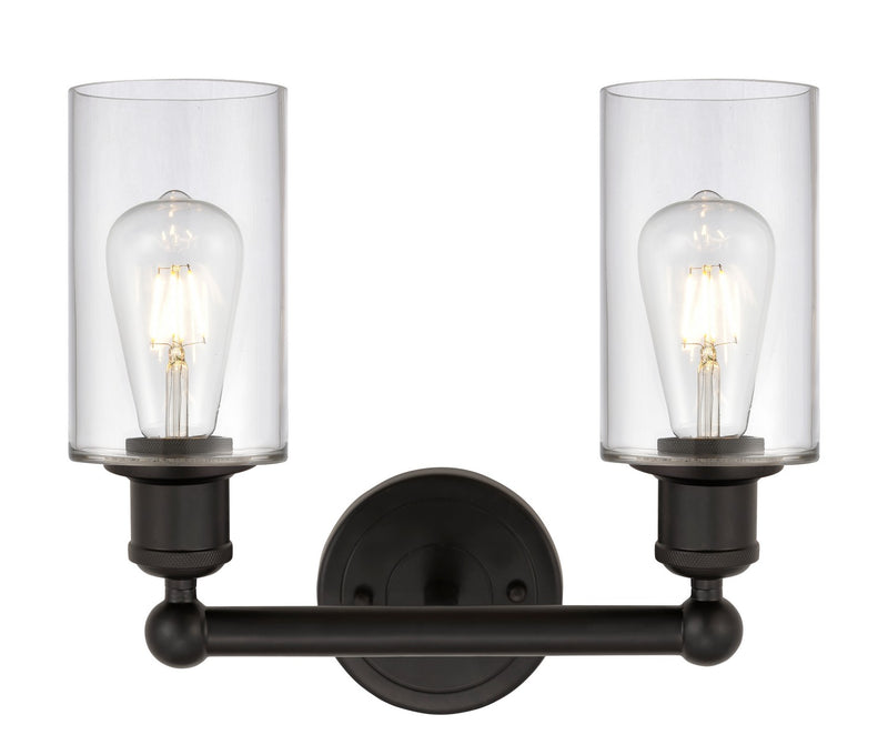 Innovations 616-2W-OB-G802 Two Light Bath Vanity, Oil Rubbed Bronze