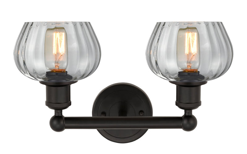 Innovations 616-2W-OB-G92 Two Light Bath Vanity, Oil Rubbed Bronze