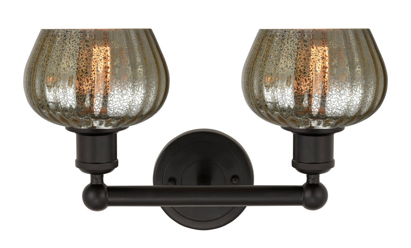 Innovations 616-2W-OB-G96 Two Light Bath Vanity, Oil Rubbed Bronze