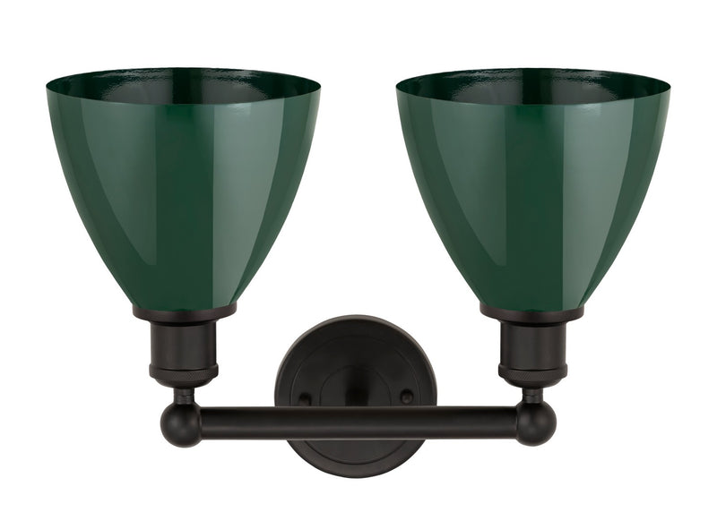 Innovations 616-2W-OB-MBD-75-GR Two Light Bath Vanity, Oil Rubbed Bronze