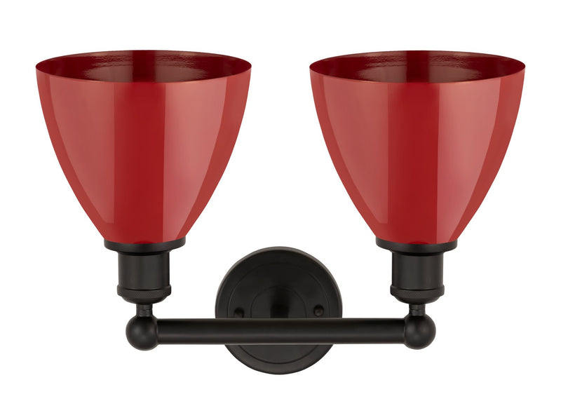 Innovations 616-2W-OB-MBD-75-RD Two Light Bath Vanity, Oil Rubbed Bronze