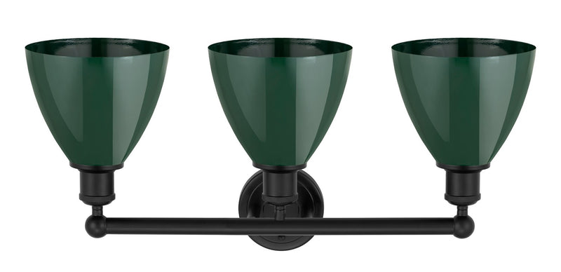 Innovations 616-3W-BK-MBD-75-GR Three Light Bath Vanity, Matte Black