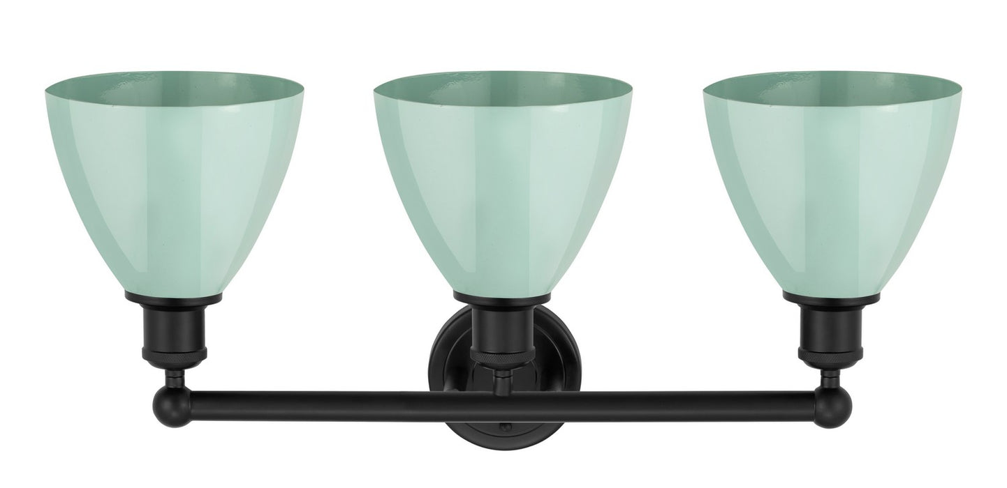 Innovations 616-3W-BK-MBD-75-SF Three Light Bath Vanity, Matte Black