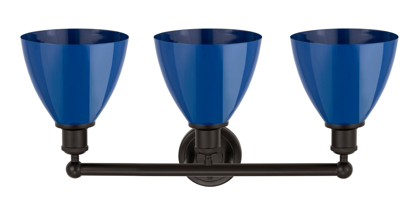 Innovations 616-3W-OB-MBD-75-BL Three Light Bath Vanity, Oil Rubbed Bronze