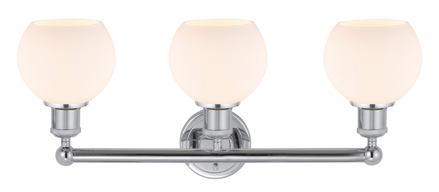 Innovations 616-3W-PC-G121-6 Three Light Bath Vanity, Polished Chrome