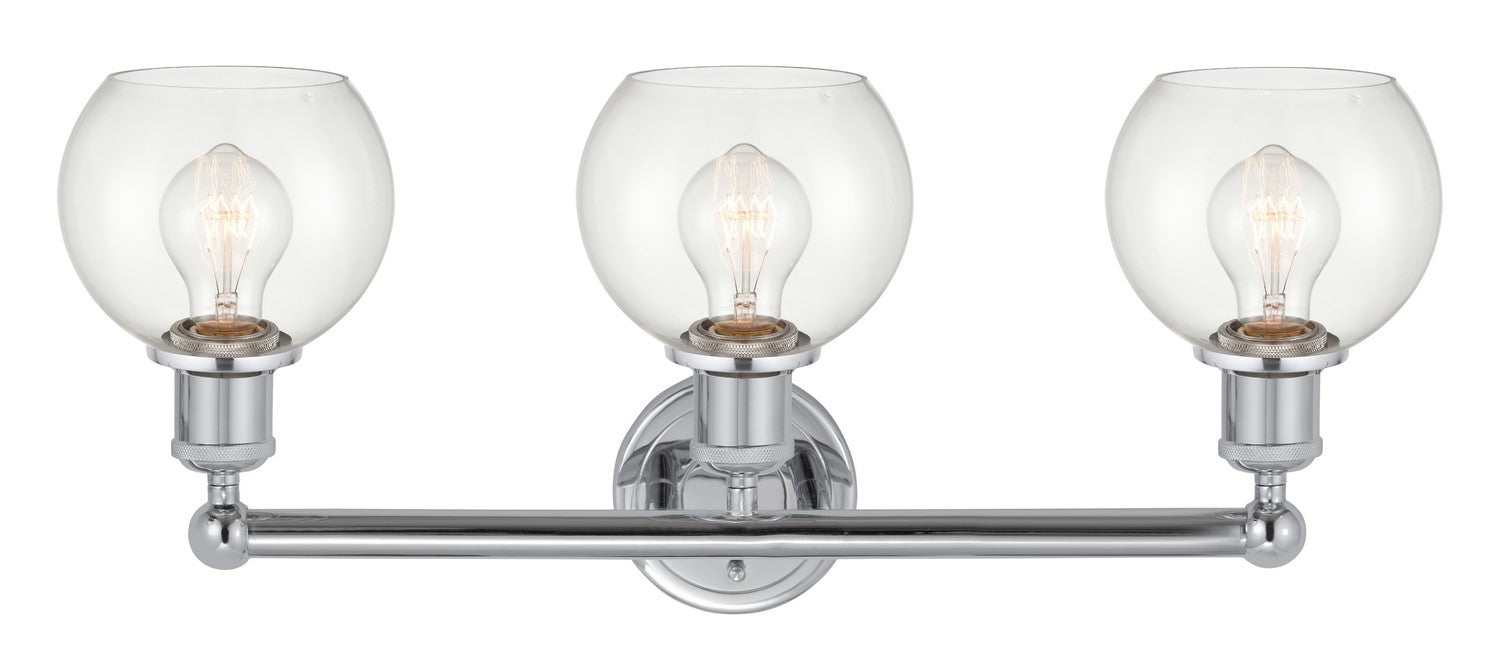 Innovations 616-3W-PC-G122-6 Three Light Bath Vanity, Polished Chrome