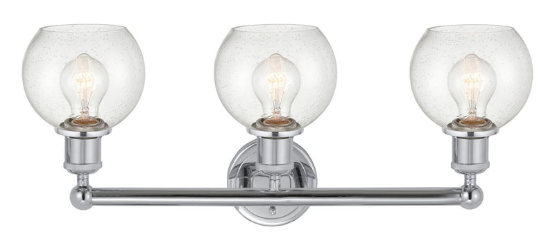 Innovations 616-3W-PC-G124-6 Three Light Bath Vanity, Polished Chrome