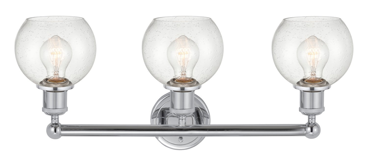 Innovations 616-3W-PC-G124-6 Three Light Bath Vanity, Polished Chrome