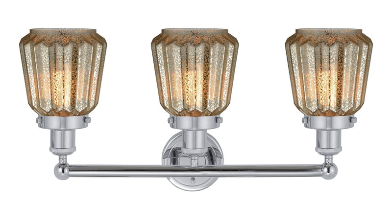 Innovations 616-3W-PC-G146 Three Light Bath Vanity, Polished Chrome