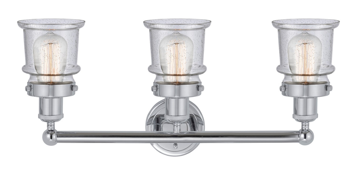 Innovations 616-3W-PC-G184S Three Light Bath Vanity, Polished Chrome