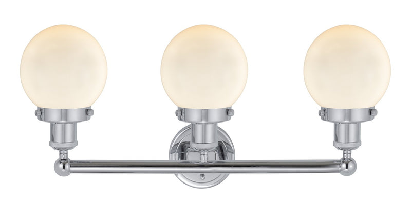 Innovations 616-3W-PC-G201-6 Three Light Bath Vanity, Polished Chrome