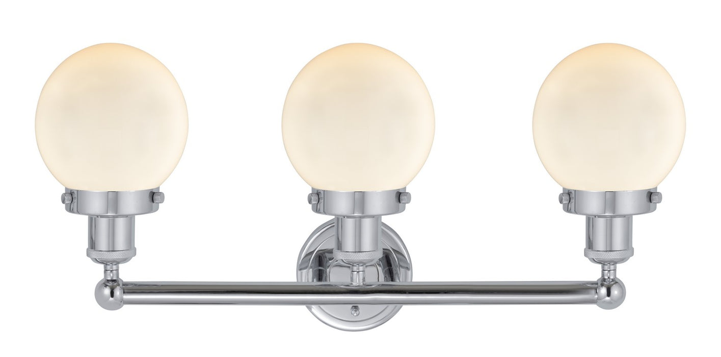 Innovations 616-3W-PC-G201-6 Three Light Bath Vanity, Polished Chrome