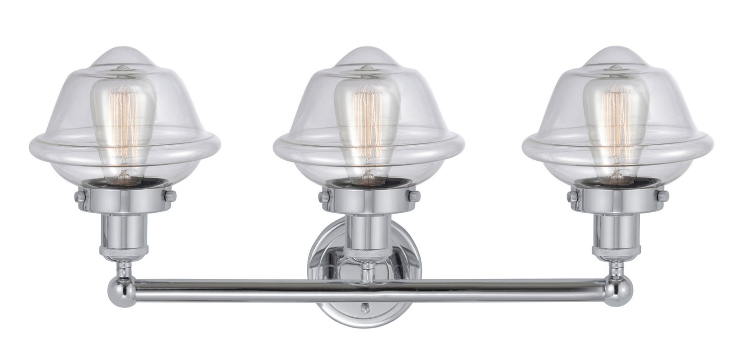 Innovations 616-3W-PC-G532 Three Light Bath Vanity, Polished Chrome