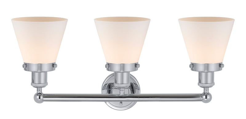 Innovations 616-3W-PC-G61 Three Light Bath Vanity, Polished Chrome