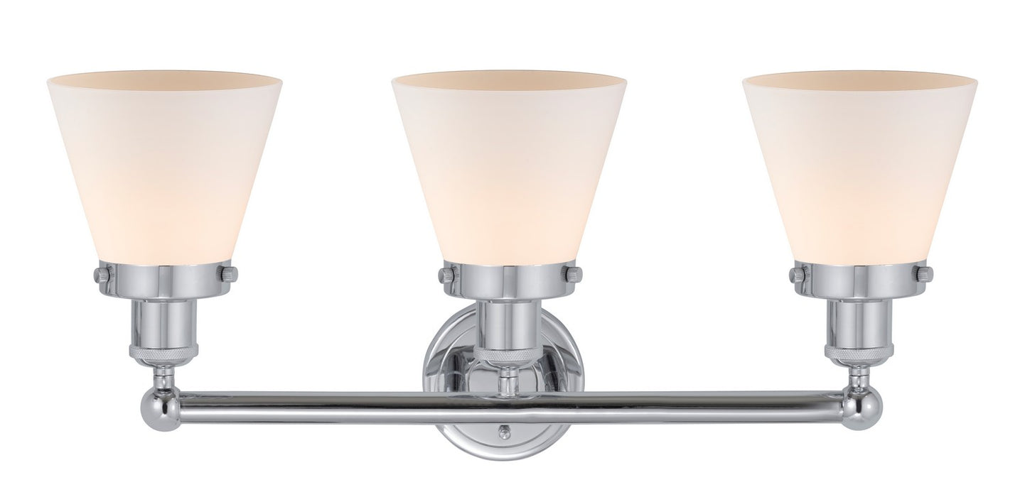 Innovations 616-3W-PC-G61 Three Light Bath Vanity, Polished Chrome