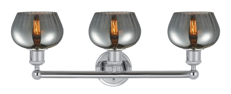 Innovations 616-3W-PC-G93 Three Light Bath Vanity, Polished Chrome