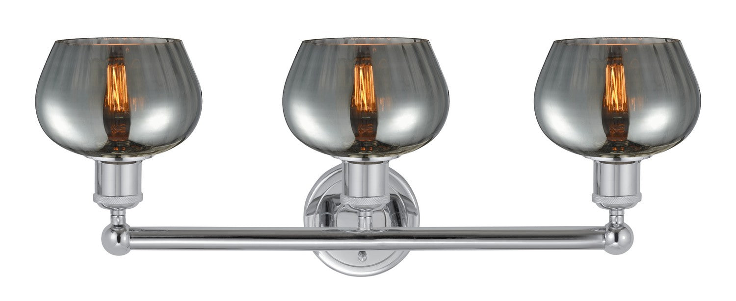 Innovations 616-3W-PC-G93 Three Light Bath Vanity, Polished Chrome