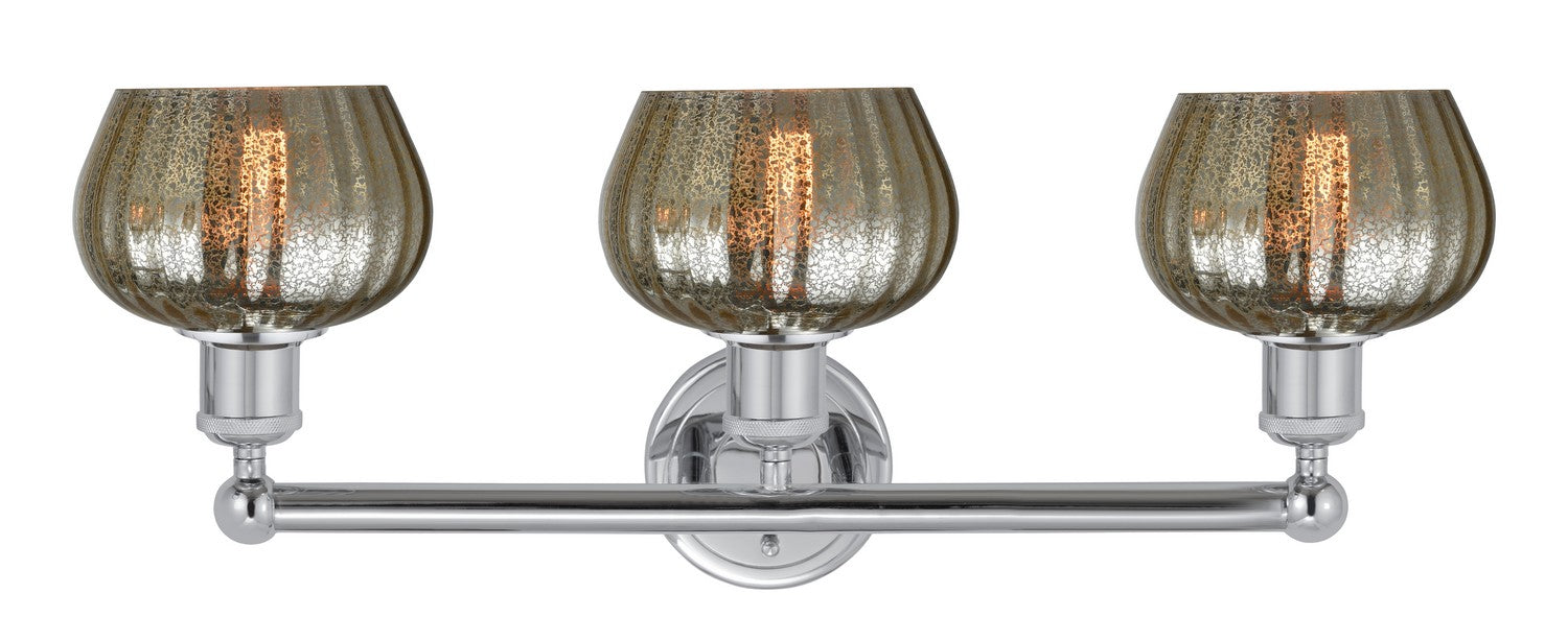 Innovations 616-3W-PC-G96 Three Light Bath Vanity, Polished Chrome