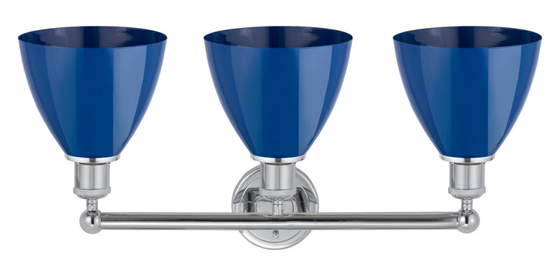 Innovations 616-3W-PC-MBD-75-BL Three Light Bath Vanity, Polished Chrome