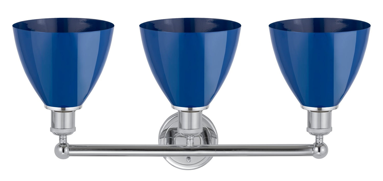 Innovations 616-3W-PC-MBD-75-BL Three Light Bath Vanity, Polished Chrome