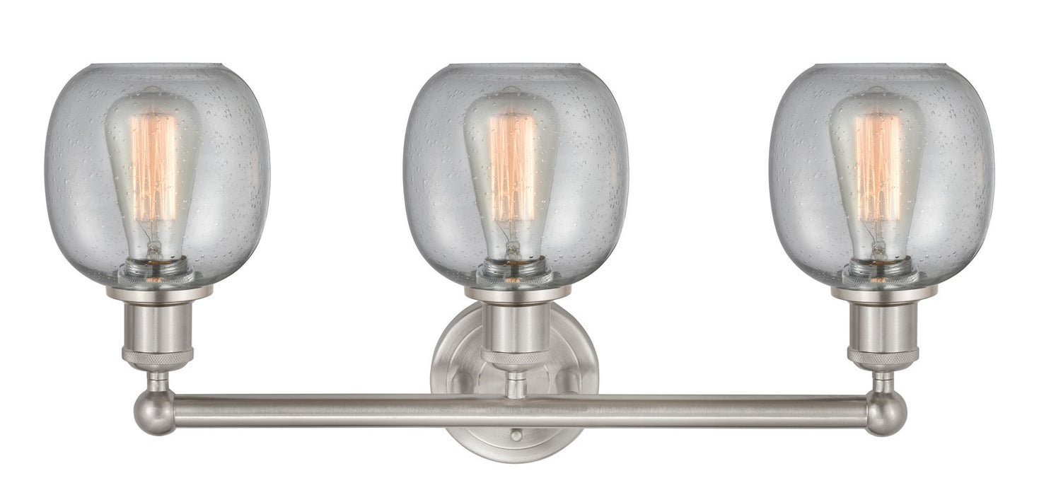 Innovations 616-3W-SN-G104 Three Light Bath Vanity, Brushed Satin Nickel