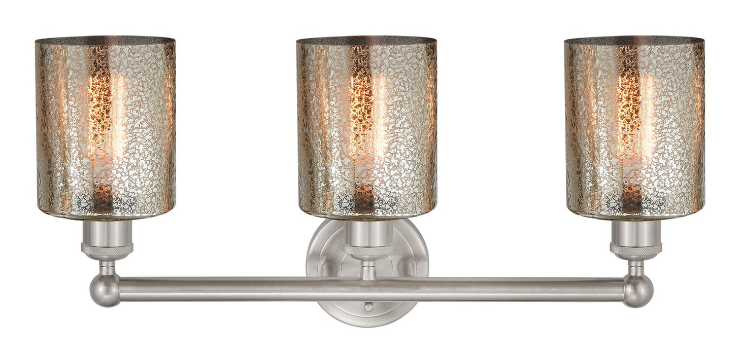 Innovations 616-3W-SN-G116 Three Light Bath Vanity, Brushed Satin Nickel