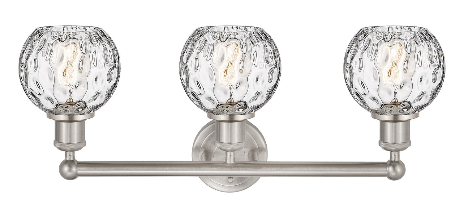 Innovations 616-3W-SN-G1215-6 Three Light Bath Vanity, Brushed Satin Nickel