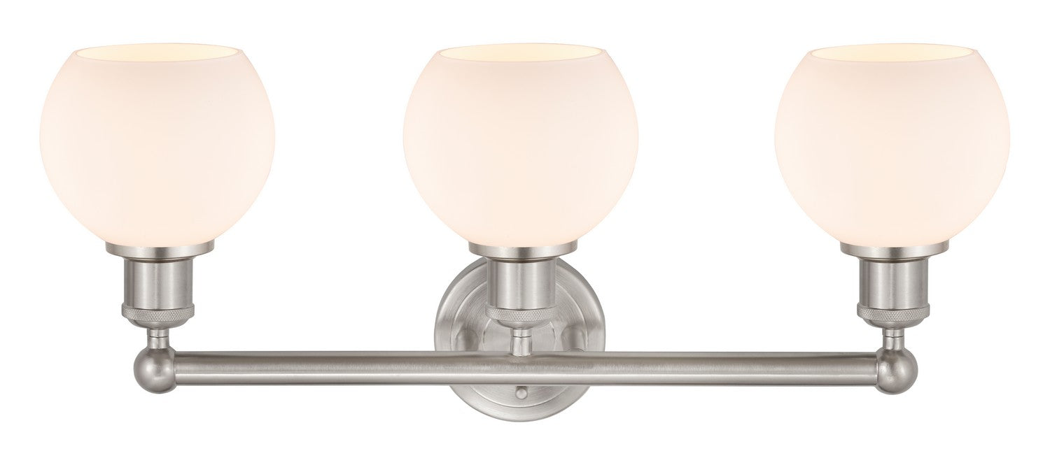 Innovations 616-3W-SN-G121-6 Three Light Bath Vanity, Brushed Satin Nickel