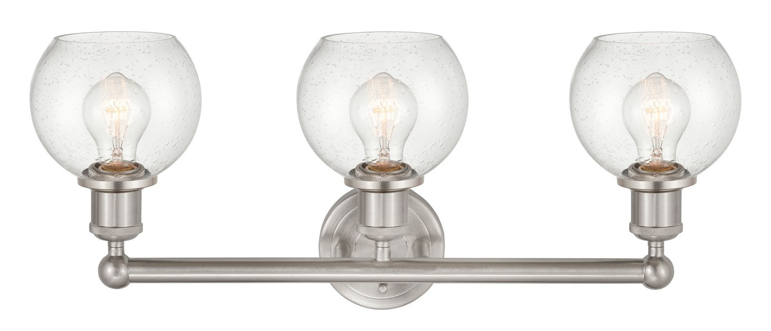 Innovations 616-3W-SN-G124-6 Three Light Bath Vanity, Brushed Satin Nickel